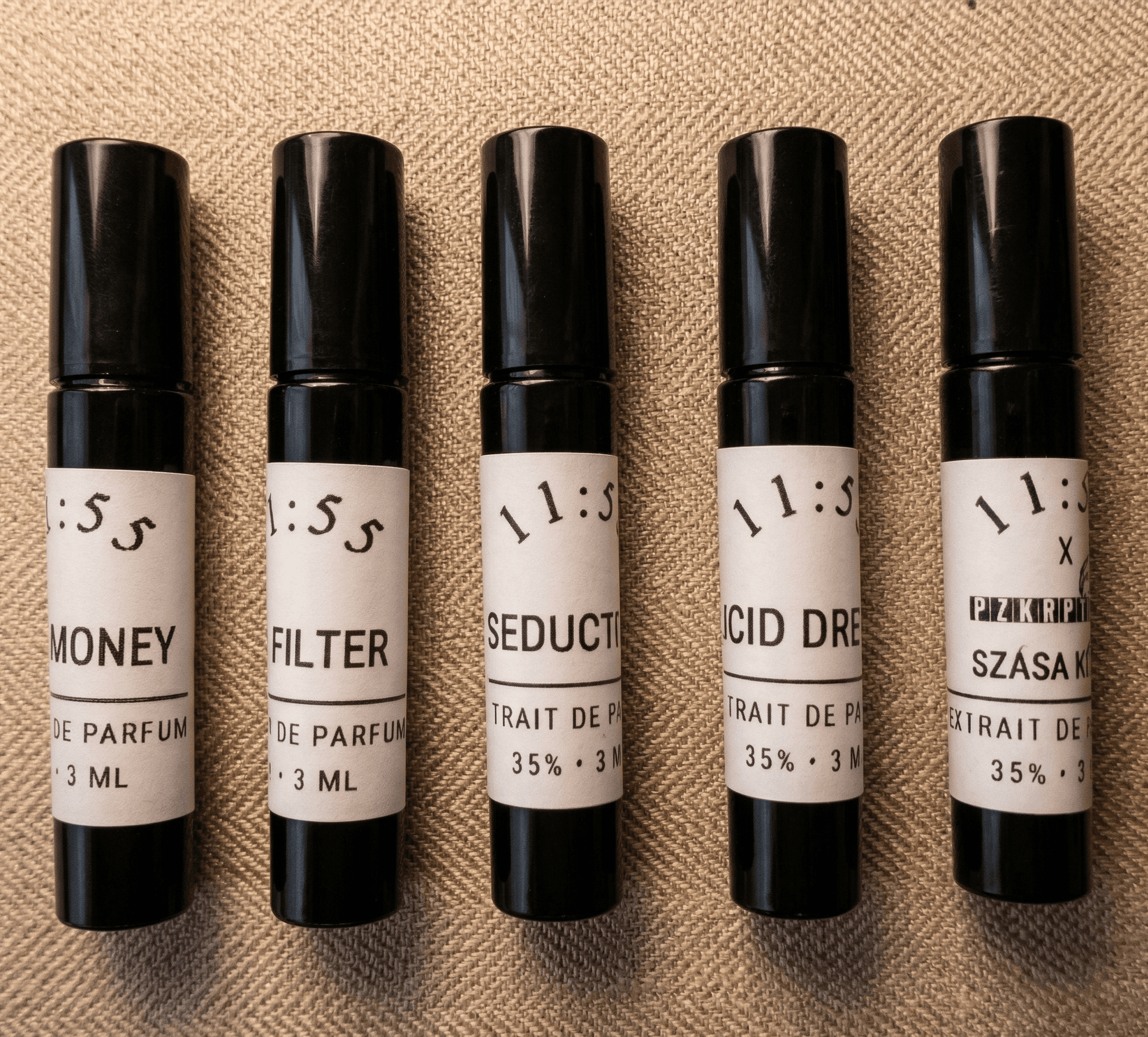 DISCOVERY SET — 11:55 Extrait de Parfum 35%, 5 x 3 ml